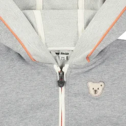 Clearance Steiff Sweat Jacket, light grey for Boys lightgrey