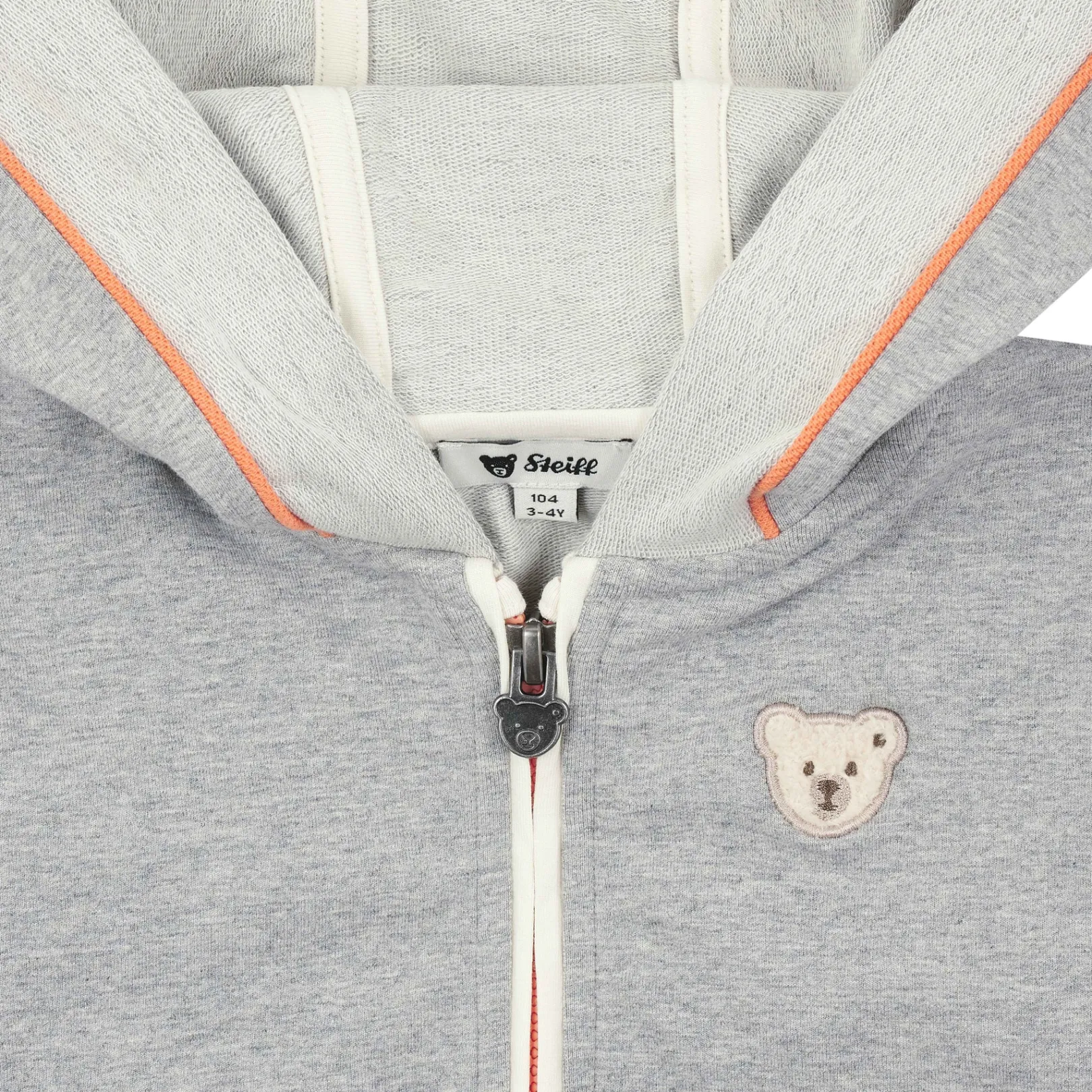 Clearance Steiff Sweat Jacket, light grey for Boys lightgrey