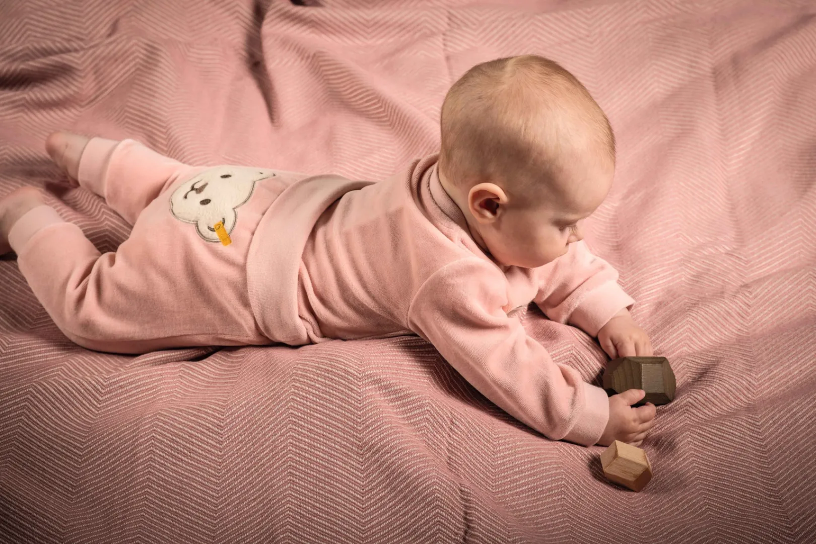 Clearance Steiff Sweatshirt GOTS, pink rose