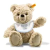 Sale Steiff Teddy bear with personalised bib, 30 cm, beige