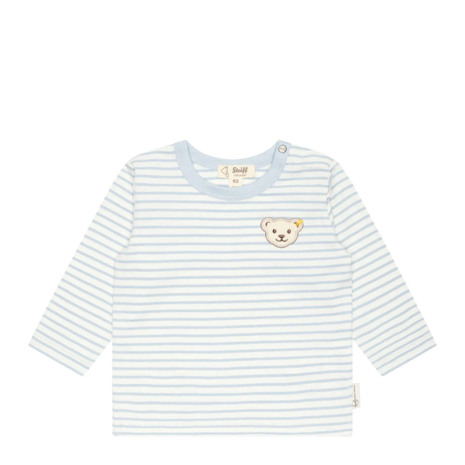 Outlet Steiff T-Shirt longsleeve GOTS, light blue lightblue