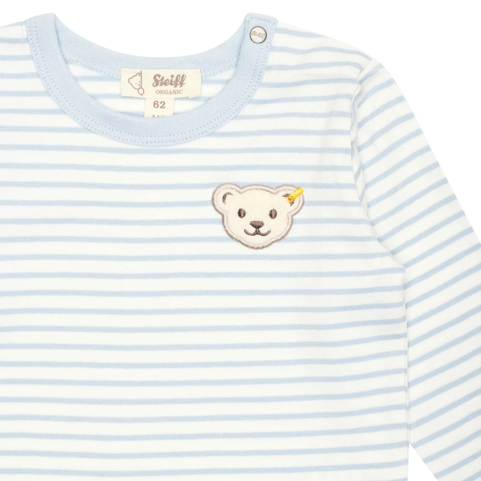 Outlet Steiff T-Shirt longsleeve GOTS, light blue lightblue