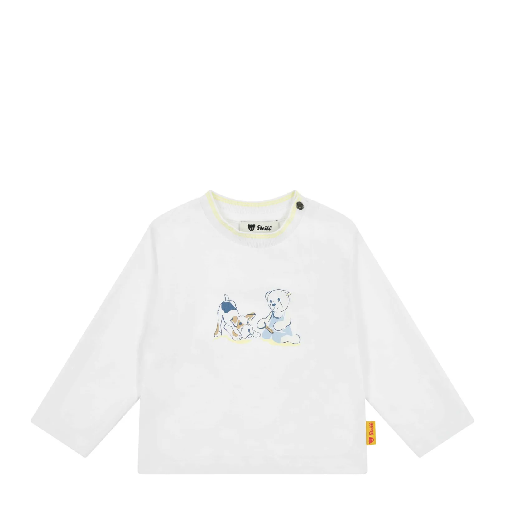 Clearance Steiff T-Shirt longsleeve, for Girls white