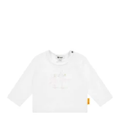 New Steiff T-Shirt longsleeve, for Girls white