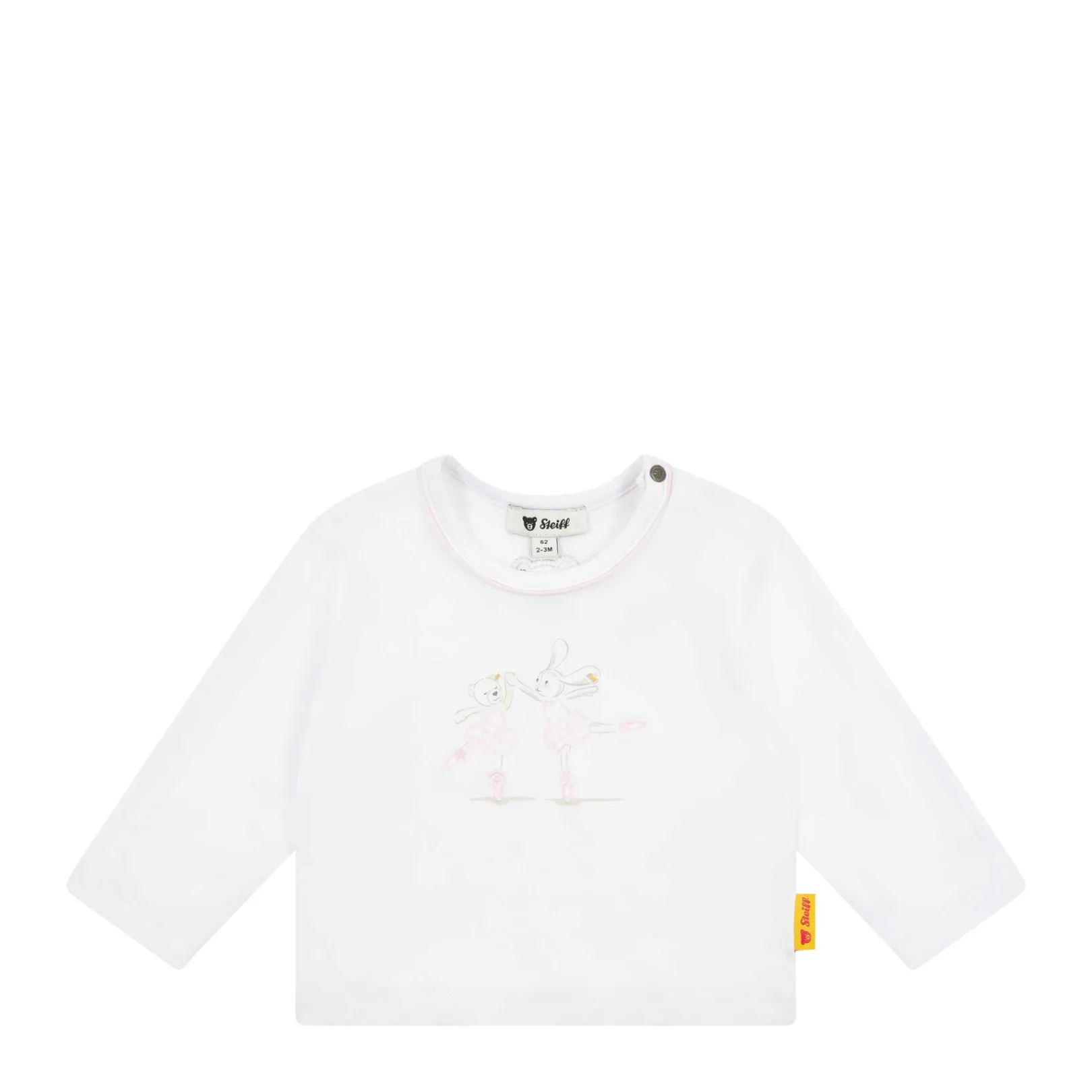 New Steiff T-Shirt longsleeve, for Girls white
