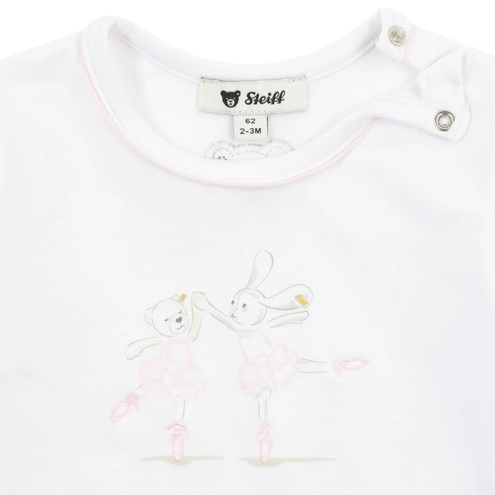 New Steiff T-Shirt longsleeve, for Girls white