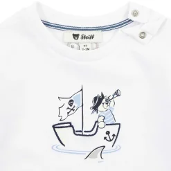 Fashion Steiff T-Shirt longsleeve, for Boys white