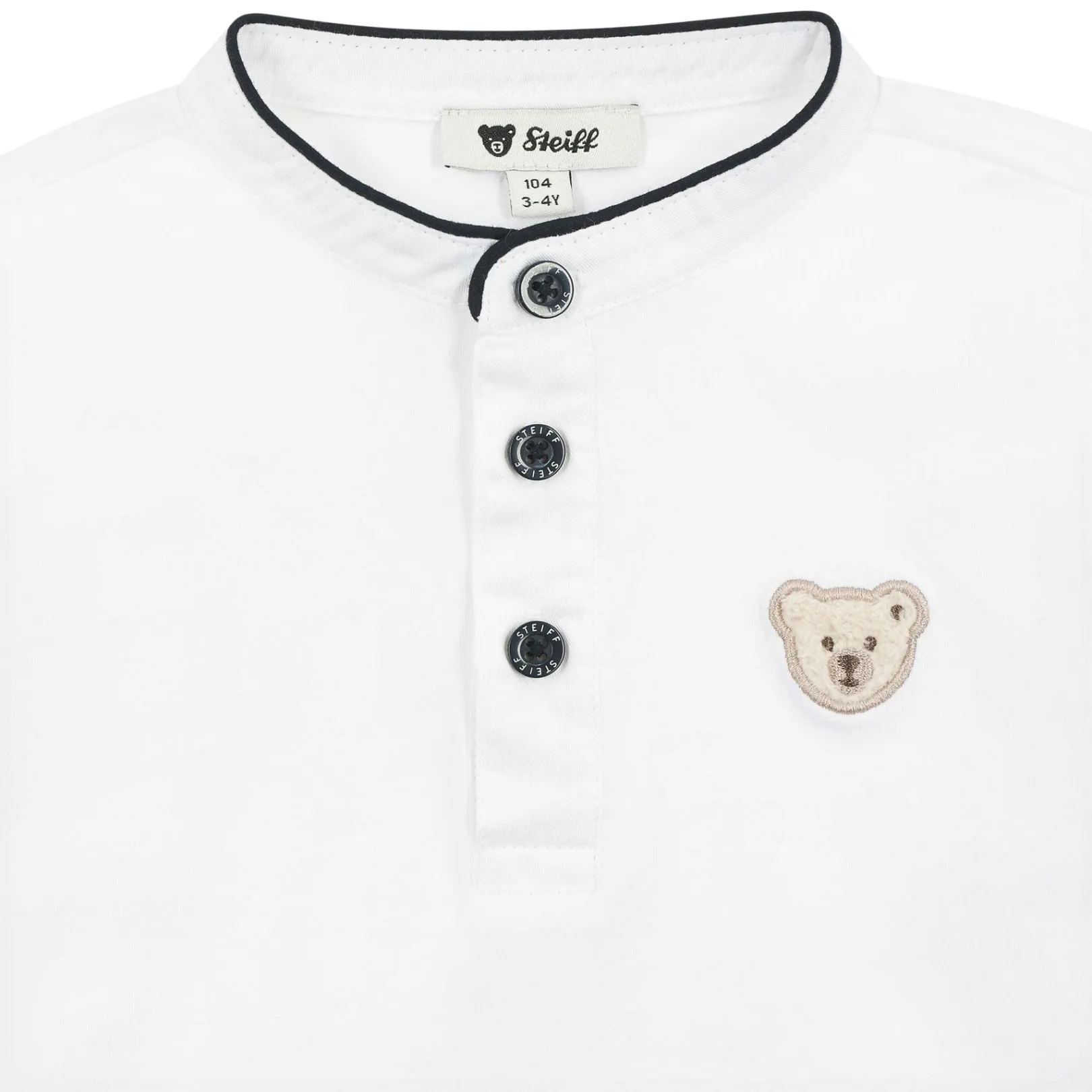 New Steiff T-Shirt longsleeve, for Boys white