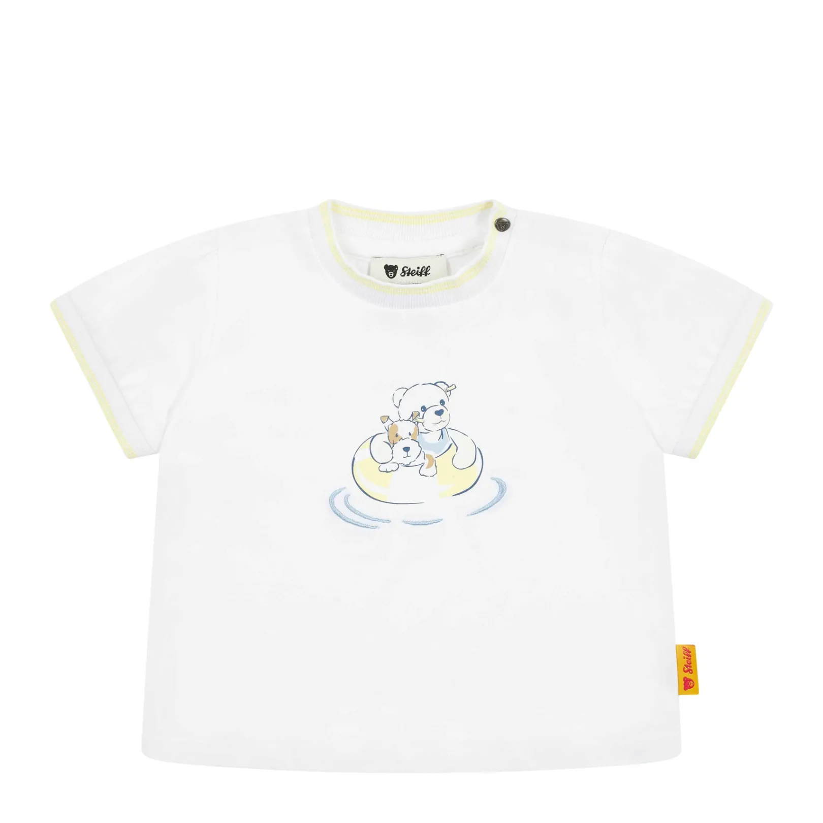 Fashion Steiff T-Shirt shortsleeve, for Girls white