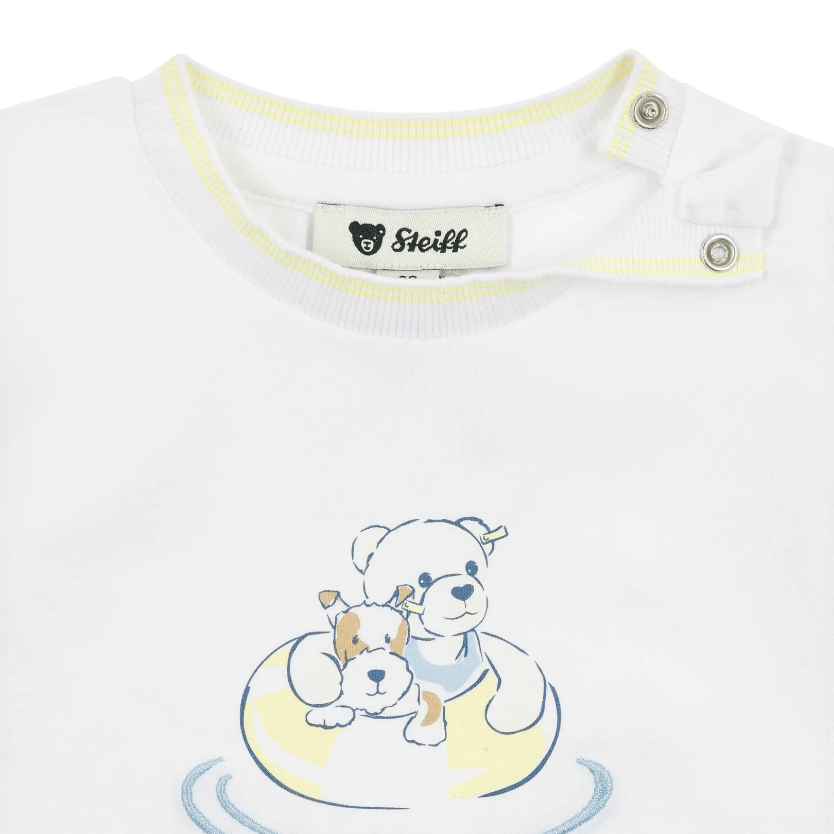 Fashion Steiff T-Shirt shortsleeve, for Girls white