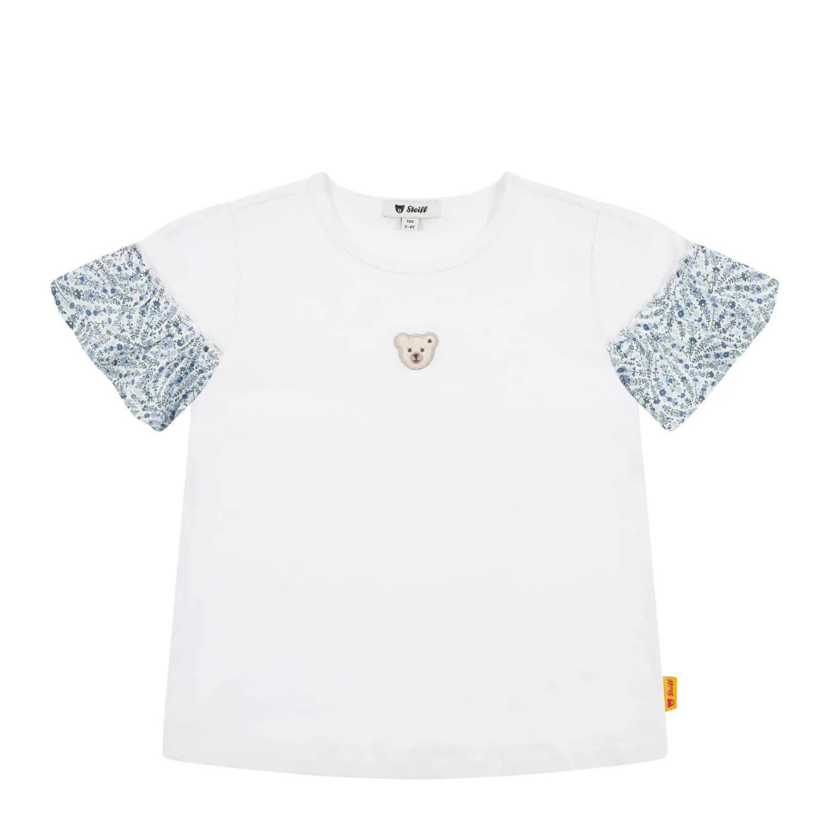 Clearance Steiff T-Shirt shortsleeve, for Girls white