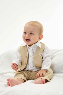Hot Steiff Vest, for Boys beige
